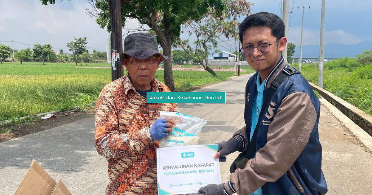 Wakaf dan Ketahanan Sosial